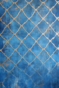 蓝色几何纹理复古风背景