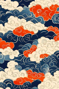 中式云纹图案