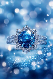 璀璨蓝钻戒指闪耀登场
