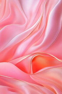 梦幻粉色丝绸纹理特写