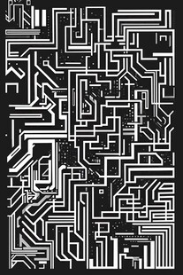 黑白电路板图案设计