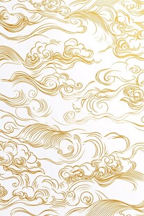 金色云纹图案