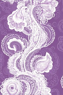 紫色佩斯利花纹精美图案