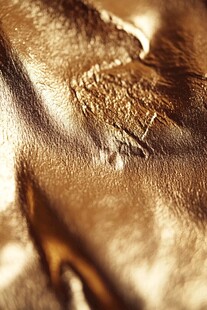 金色皮革纹理特写