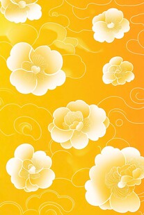 黄色花卉背景图