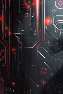 炫酷科技风电路板背景图