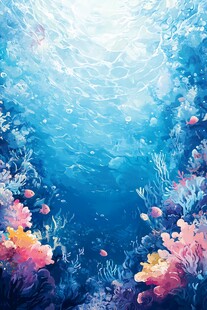 梦幻海底世界绚丽珊瑚景观