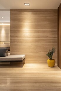 简约木质风室内一角