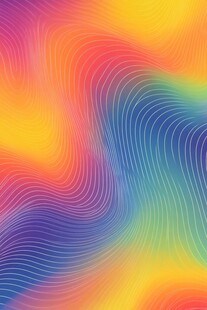 多彩渐变波浪线条背景图