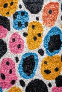 多彩斑点图案地毯纹理