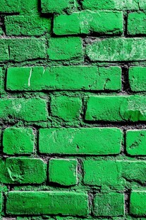 翠绿砖墙纹理
