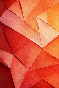 橙红色几何折纸纹理背景