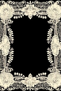 复古蕾丝花纹边框图案
