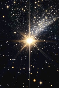 璀璨星空闪耀的梦幻光芒