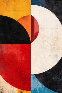 几何抽象艺术拼贴图案