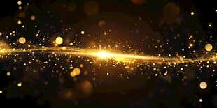 金色流光背景 璀璨光斑