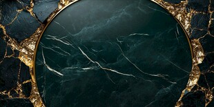 黑金大理石圆形奢华背景