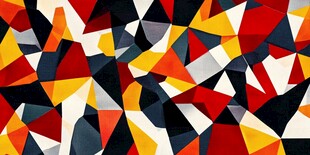 几何多彩抽象图案背景