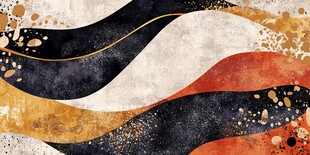 抽象波纹艺术图案设计