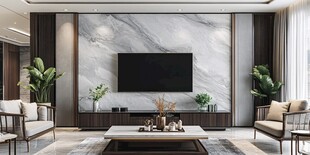 现代简约风客厅电视墙设计
