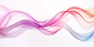 彩色飘逸动感线条背景图