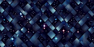 梦幻星空几何图案背景
