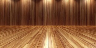 木质墙面与地板室内空间