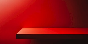 红色极简几何平面背景