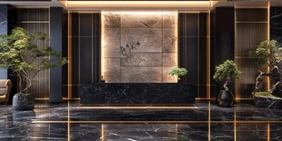 现代奢华大气的酒店大堂