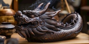 龙形香炉古韵飘香
