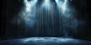 神秘梦幻舞台灯光场景