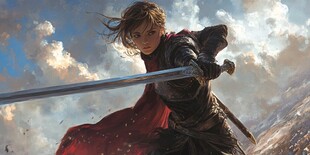 英勇女剑士执剑风云间