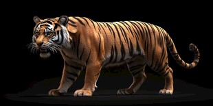 威武老虎3D模型展示