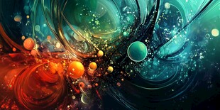 梦幻炫彩流体艺术图案