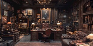 复古奢华书房 尽显古典韵味