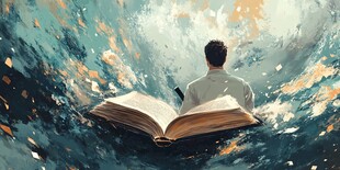 遨游书海的沉思者