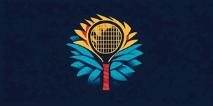 网球主题创意标志设计