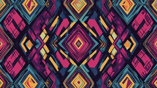 几何图案绚丽多彩的抽象背景