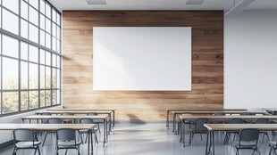 现代简约风格的明亮教室