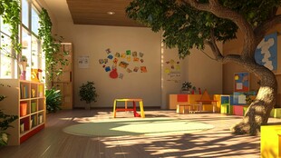 童趣满满的幼儿园室内空间