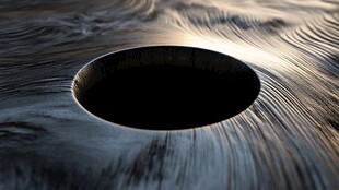 神秘黑洞 周围波纹涌动