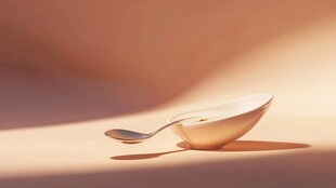 简约米色餐具的静谧之美