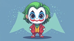 可爱小丑卡通形象