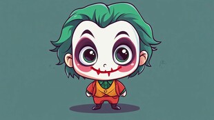 可爱版小丑卡通形象