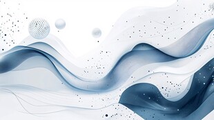 蓝白流体渐变抽象背景图