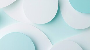 浅蓝白色圆形几何背景图