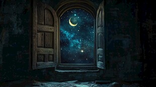 推开窗遇见梦幻星空