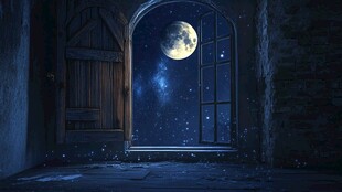 月夜下的神秘空房间