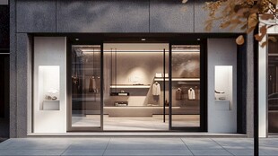 时尚服装店外观展示