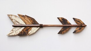 复古木质箭头装饰品